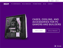 Tablet Screenshot of nzxt.com